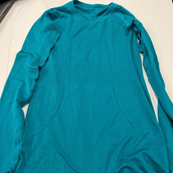 Teal Lululemon Swiftly Tech Longsleeve - Picture 1 of 4